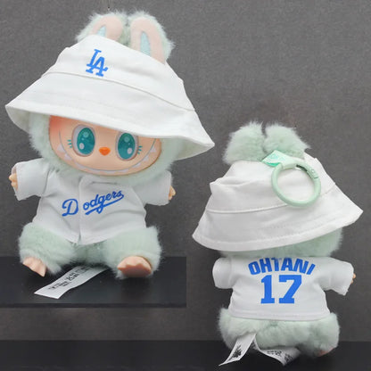 For 15/17cm Labubu Baseball Set Fashion Clothing Cute Doll Clothes Labubu V1 V2 V3 Sitting Party Diy toy Accessories girl Gift