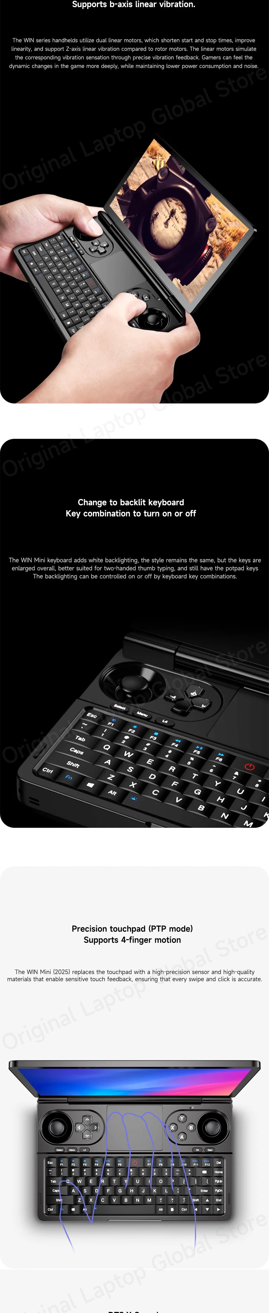 GPD WIN Mini 2025 Ryzen™ AI 9 HX 370/Ryzen R7 8840U 7-inch Pocket PC 32GB RAM 2TB SSD Mini Laptop