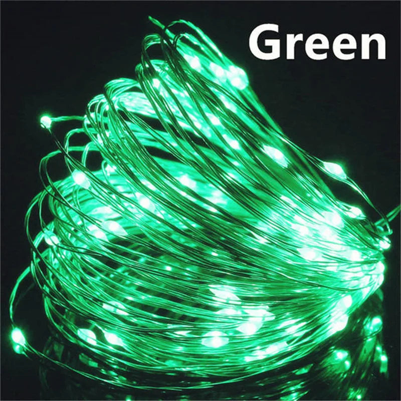 1m/2m/3m/5m/10m USB LED String Lights Garland Lamp DIY Party Wedding Christmas Tree Flasher Fairy LED Lights Home Decoration