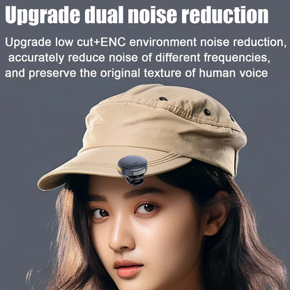 Microphone Lavalier 2.4GHz, sans fil, à aspiration magnétique, avec étui de chargement, pour enregistrement vidéo, Plug and Play