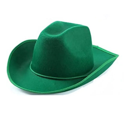 Chapeau de cowboy pour femmes et hommes, accessoire de cowboy, chapeau de princesse en feutre, chapeau de fête d'enterrement de vie de jeune fille, costume de fête, cosplay, chapeau de cowgirl, performance