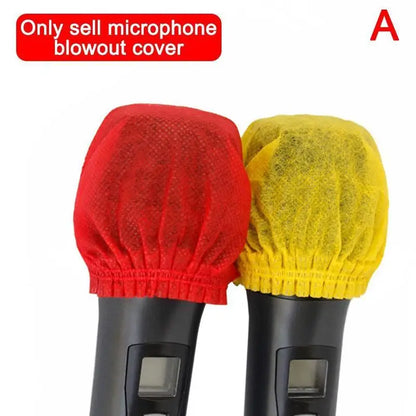 Microphone Hygiene Cover Odor Removal Disposable Disposable Non-woven Windscreen Protective Mic Pad for KTV Karaoke Supplies