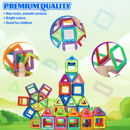Blocs de construction magnétiques de taille moyenne, jeu de construction magnétique à monter soi-même, jeu de construction pour enfants, cadeau pour enfants, jouet cadeau d'anniversaire ou d'Halloween