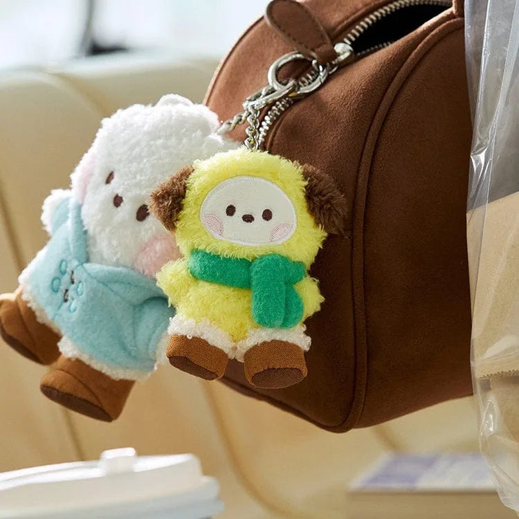 New 10Cm Bt21Ed Baby Series Kawaii Anime Rj Cooky Plush Keychain Cute Cartoon Plush Pendant Doll Toy Bag Accessories Girl Gift