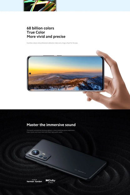 Xiaomi Mi 12x smartphone Android 5G  6.28 inch 2400x1080 Global firmware12GB RAM 256GB ROM  Original used phone