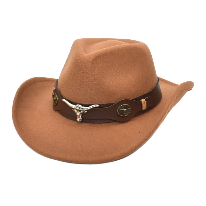 Cowboy hat various accessories cowboy hat monochrome felt hat men and women outdoor hat rider hat шляпа женская
