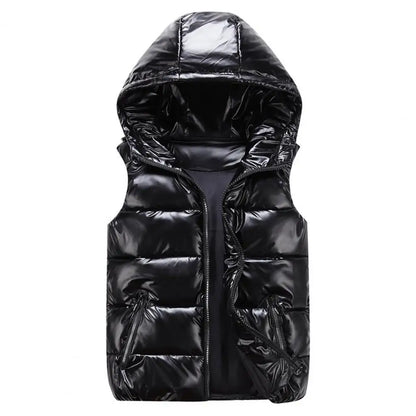 Gilet d'hiver chaud pour femme, poches de couleur vive, gilet rembourré en coton, couche intérieure matelassée, gilet de couleur vive pour femme, streetwear