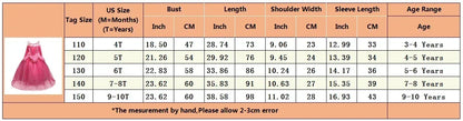 Fantasy Girls Sleeping Beauty Aurora Cosplay Princess Dress Kids Halloween Carnival Birthday Costume Party Clothing 3-10Years