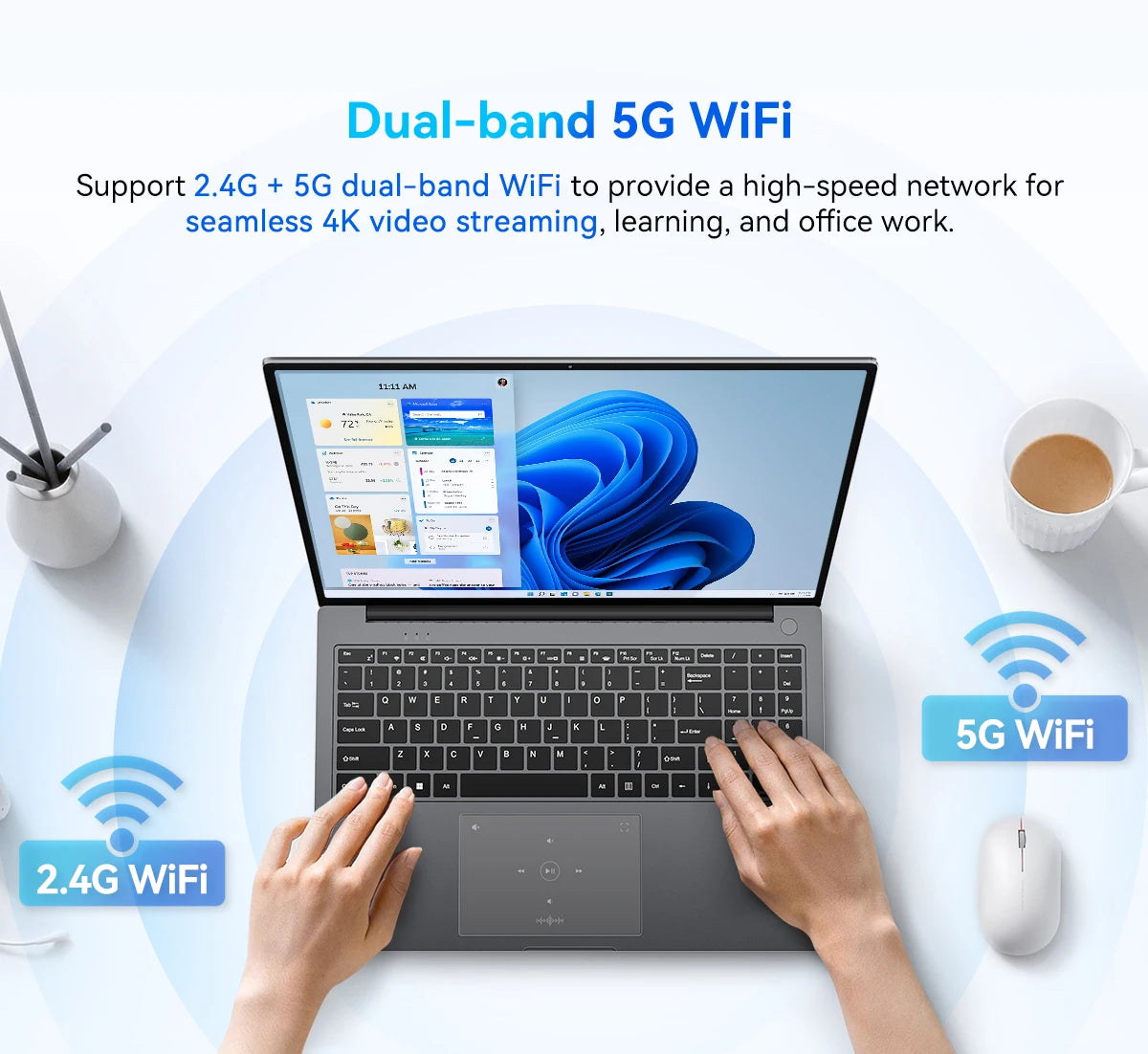 Ordinateur portable Blackview AceBook 12 Win 11 16'' FHD IPS, Intel I5-1030NG7, 16 Go de RAM, 512 Go de SSD, bouton d'alimentation 2 en 1 avec empreinte numérique