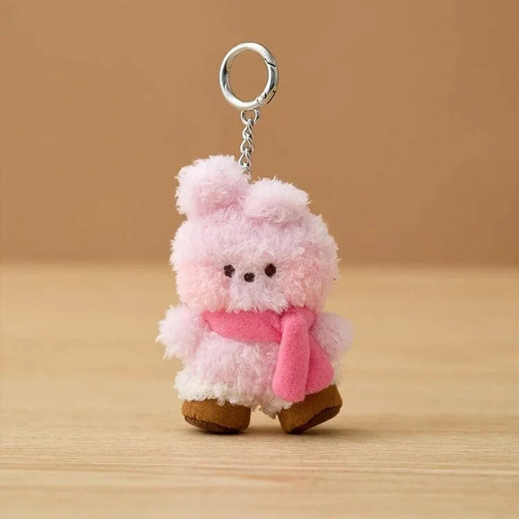 New 10Cm Bt21Ed Baby Series Kawaii Anime Rj Cooky Plush Keychain Cute Cartoon Plush Pendant Doll Toy Bag Accessories Girl Gift