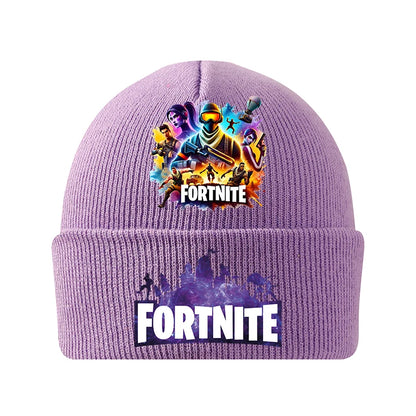 Fortnites Knitted Hats Cartoon Game Fortress Night Children Headgear Autumn Winter Woolen Caps Anime Hat Kids Birthday Gift New