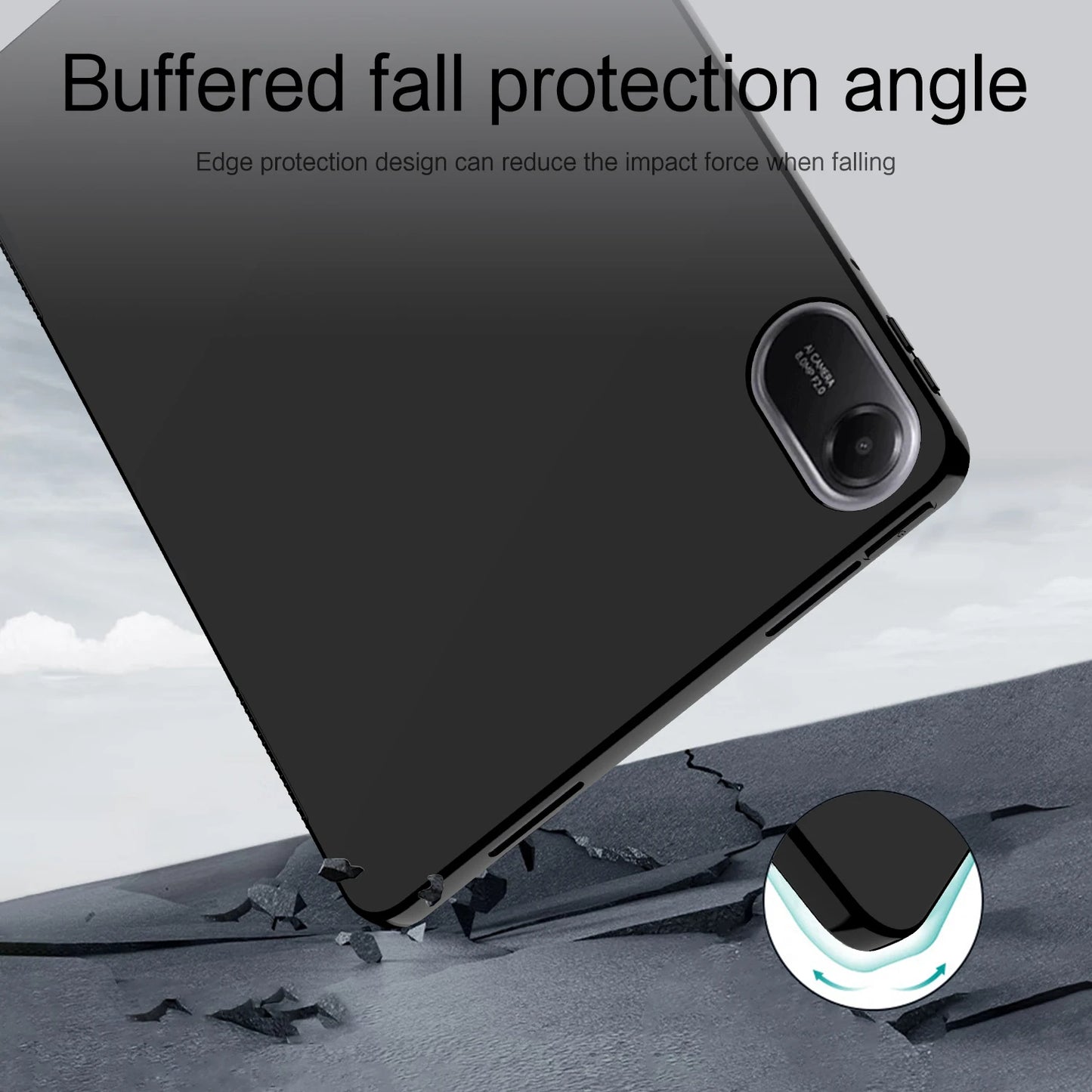 HUWEI Case For Xiaomi Redmi Pad 2 2025 Flip Stand Cover for Redmi Pad 2 Pad2 Case Red Mi Pad 2 11 inch Tablet Case TPU Shell