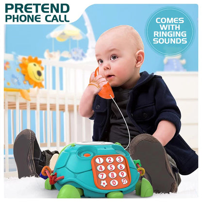 Jouets pour bébés de 6 à 18 mois : musique, tortue rampante, son lumineux, musique, jouet pour filles et garçons, jouets éducatifs pour l'apprentissage précoce, cadeaux pour nourrissons et tout-petits