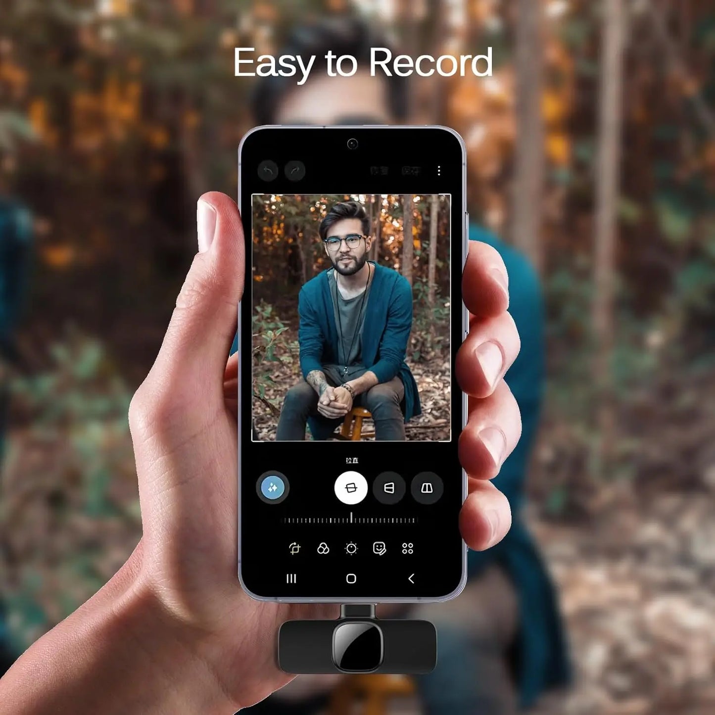 Microphone sans fil Mini Mic Pro pour iPhone, iPad, Android, microphone Lavalier pour l'enregistrement vidéo - paquet de 2