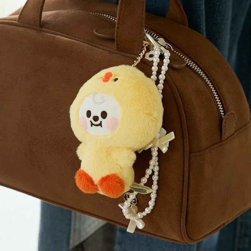 Baby Animal Series Bt21 Cooky Shooky Plush Doll Keychain Pendant Cute Koya Toy Girls Bag Packaging Decoration Collection Gift