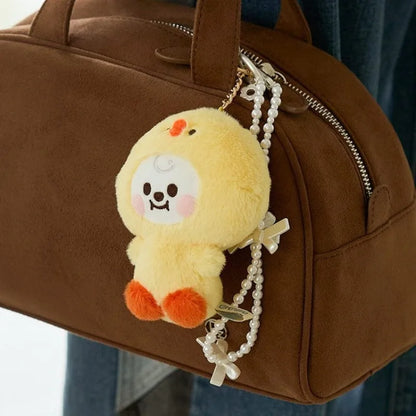 Baby Animal Series Bt21 Cooky Shooky Plush Doll Keychain Pendant Cute Koya Toy Girls Bag Packaging Decoration Collection Gift