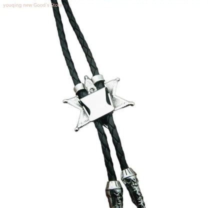 49ME Bolotie for Male Teens Cowboy Western Cowgirl Sweater Shirt Decors Necktie