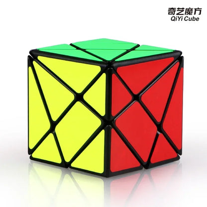 [CubeFun]QiYi Axis Cube Tiled / Fisher Cube Tiled / Windmill Cube Tiled Magic Cube Black Set Speed Cubes Puzzles Toys