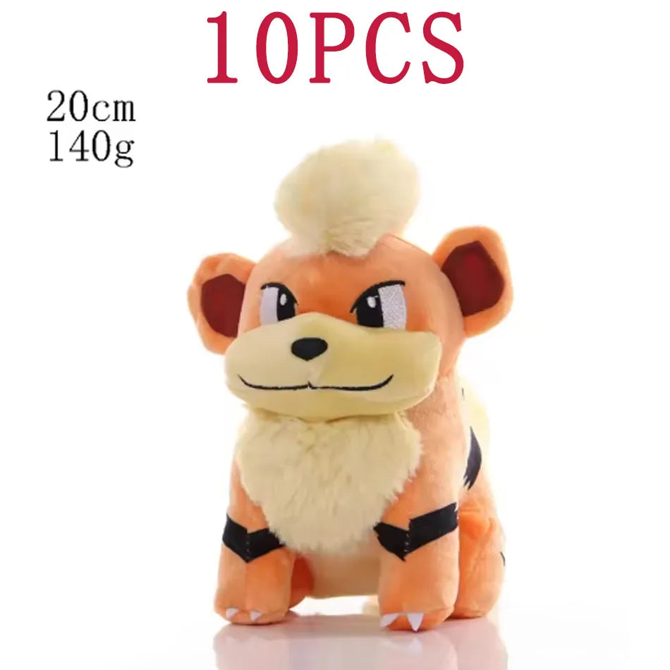 2025@@@@10PCS 20cm Pokemon Stuffed Plush Toys Kawaii Pikachu  Anime Doll Kids Birthday Kawaii Cute Soft Children Stuffed Plush