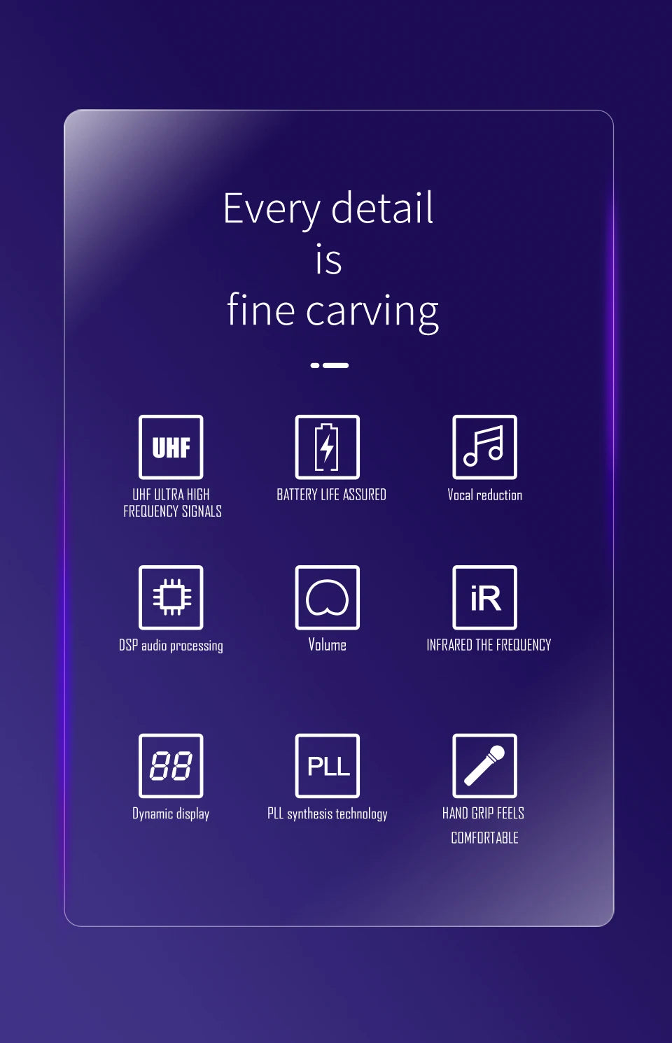KATELEIYU UHF High end karaoke stage performance, wedding family KTV, party professional 8-channel wireless microphone system