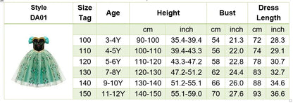 Robe de princesse pour filles, robe d'anniversaire à volants pour enfants, robe de Noël pour enfants,  spectacle, robes de cosplay fantaisie