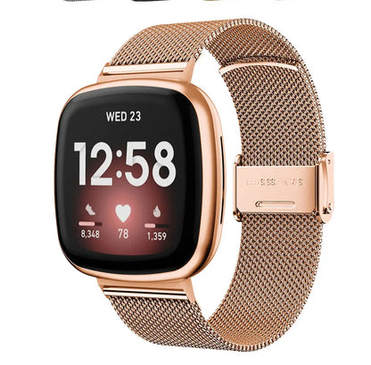 Milan Stainless Steel Watch Strap For Fitbit Sense Versa 4 3 Wristband Bracelet Metal SmartWatch Band Fitbit Versa4 Versa3