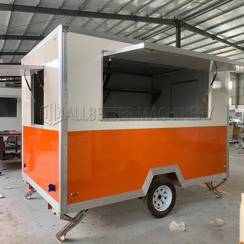 Allbetter Custom Small Food Trailer Concession Mobile Food Truck Catering Truck for Sale Ice Cream Cart Food Trailer