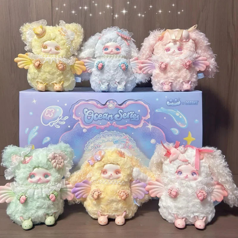 Loloan Ocean Series Vinyl Plush Blind Box Kawaii Sea Animal Anime Doll Surprise Home Decor Toy Gift Cute Mystery Bag