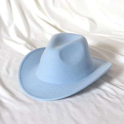 Cowboy hat various accessories cowboy hat monochrome felt hat men and women outdoor hat rider hat шляпа женская