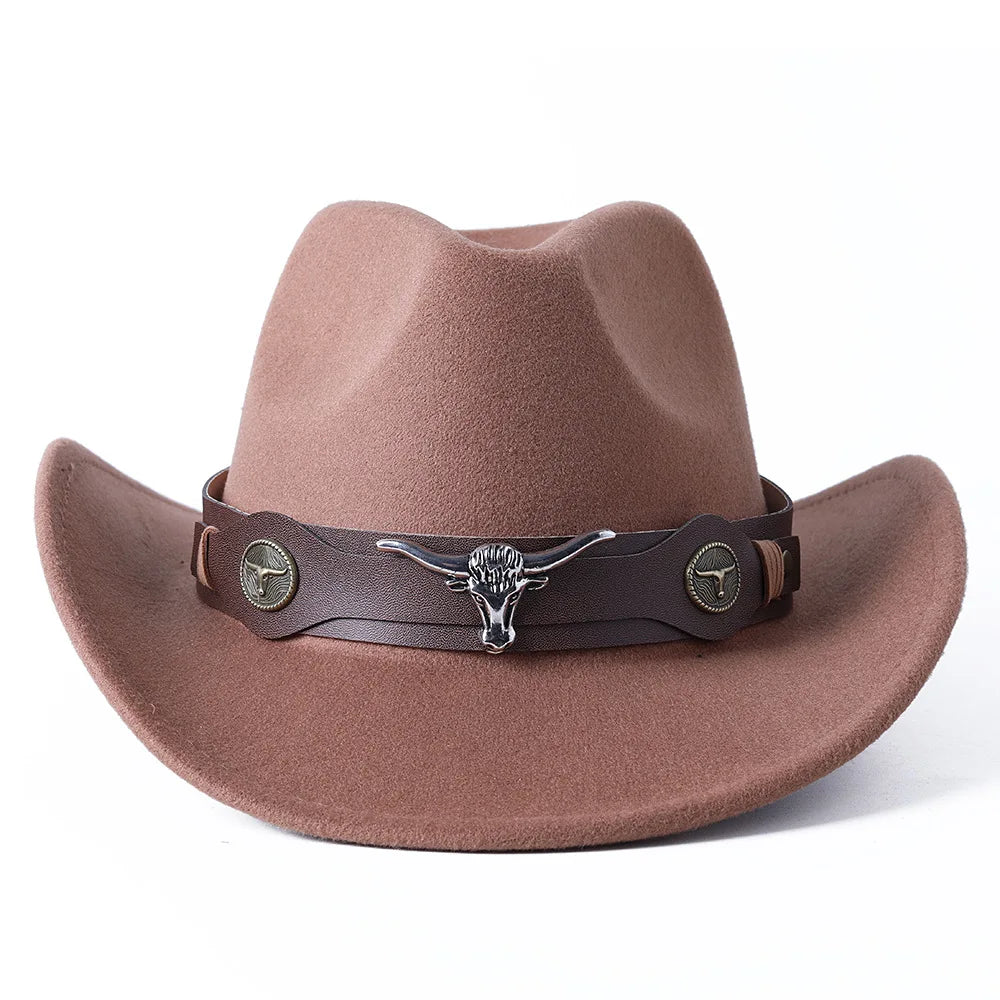 Cowboy hat various accessories cowboy hat monochrome felt hat men and women outdoor hat rider hat шляпа женская