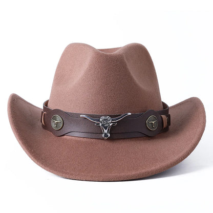Cowboy hat various accessories cowboy hat monochrome felt hat men and women outdoor hat rider hat шляпа женская