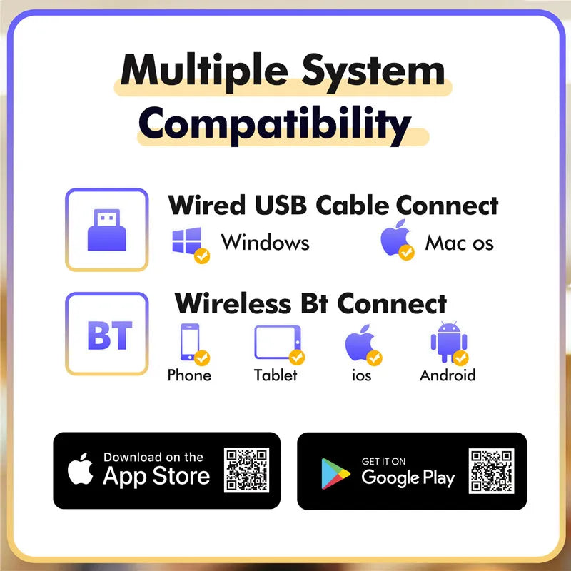 Portable A4 thermal printer Inkless Bluetooth Tattoo Stencil Printer Compatible with iOS Android&Laptop for Office Car Home