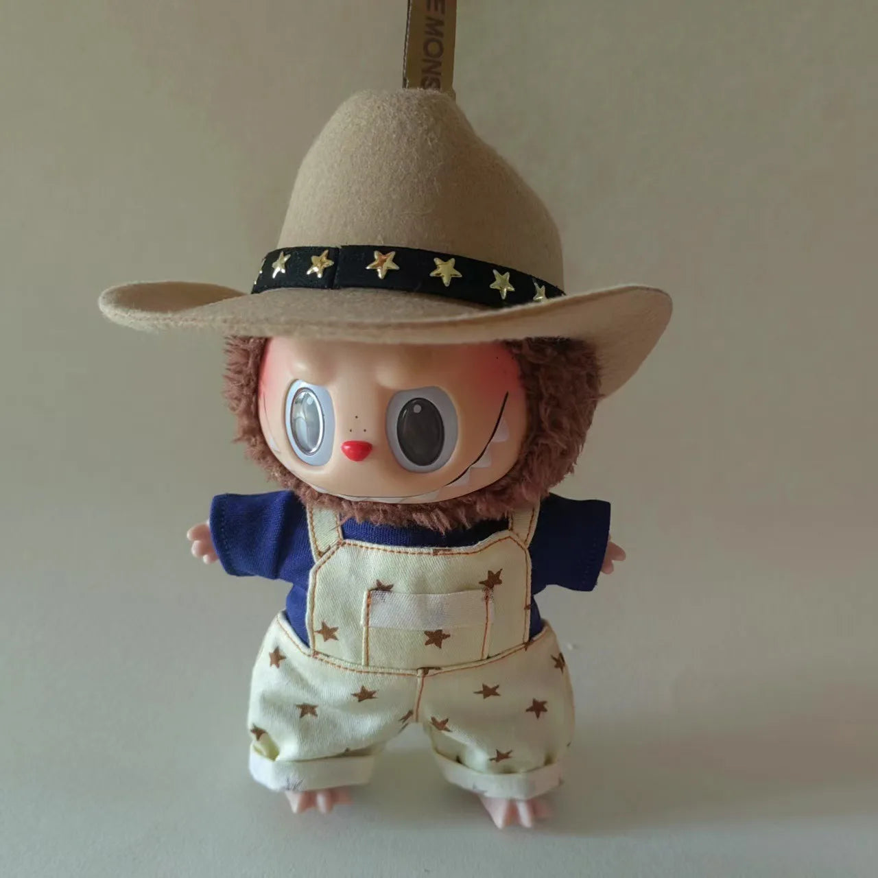 Tenue de poupée Labubu de 15 à 17 cm - Ensemble de vêtements style cowboy avec chapeau et accessoires | Accessoires Labubu | Labubu