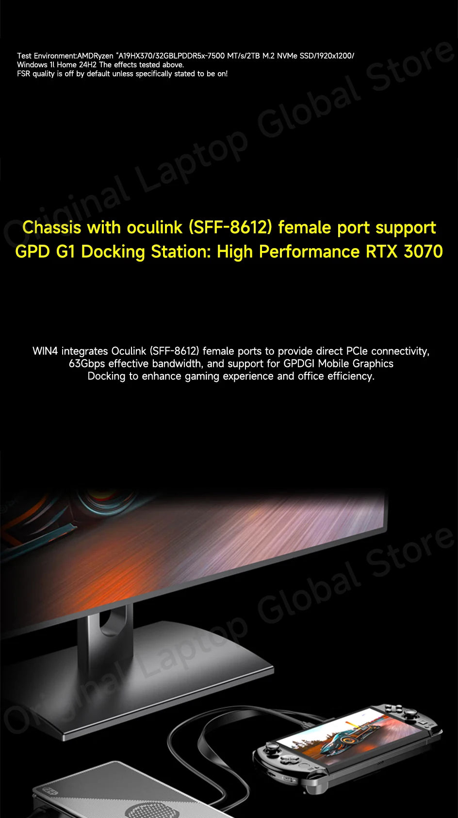 GPD WIN 4 2025 AMD Ryzen™ AI 9 HX 370/ AMD Ryzen 7 8840U Processor 32GB RAM 1TB/2TB Hard Drive 6-inch Pocket Mini PC Laptop