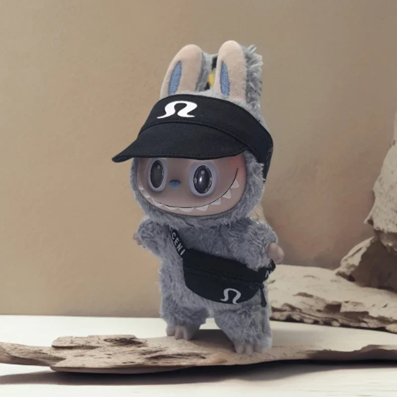 15/17cm Labubu V1 V2 V3 Doll Clothing Fashion Hoodie and Bag Korean Idol Trendy DIY Doll Clothing Accessories Toy Gift