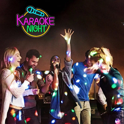 Music Studio,Game Room Decor,USB Power Karaoke Night Neon Sign For Wall Decor,Led Neon Light For Karaoke Live Bar Open Neon