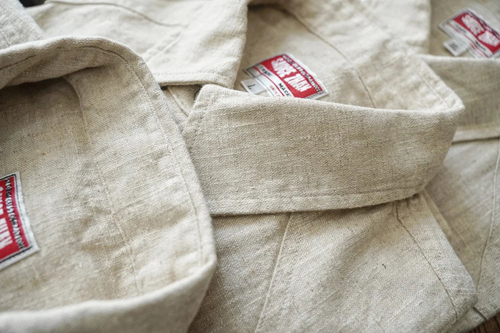 Western Sle Linen irt Men's Casual Long Sve Pure Color Loose Fit Classic Collar Button down Trendy Khaki irt