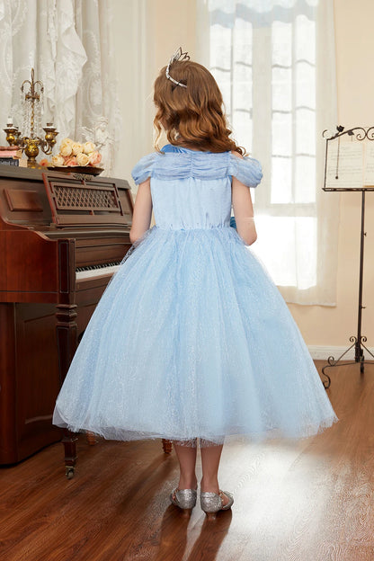 Robe de princesse pour filles, robe d'anniversaire à volants pour enfants, robe de Noël pour enfants,  spectacle, robes de cosplay fantaisie
