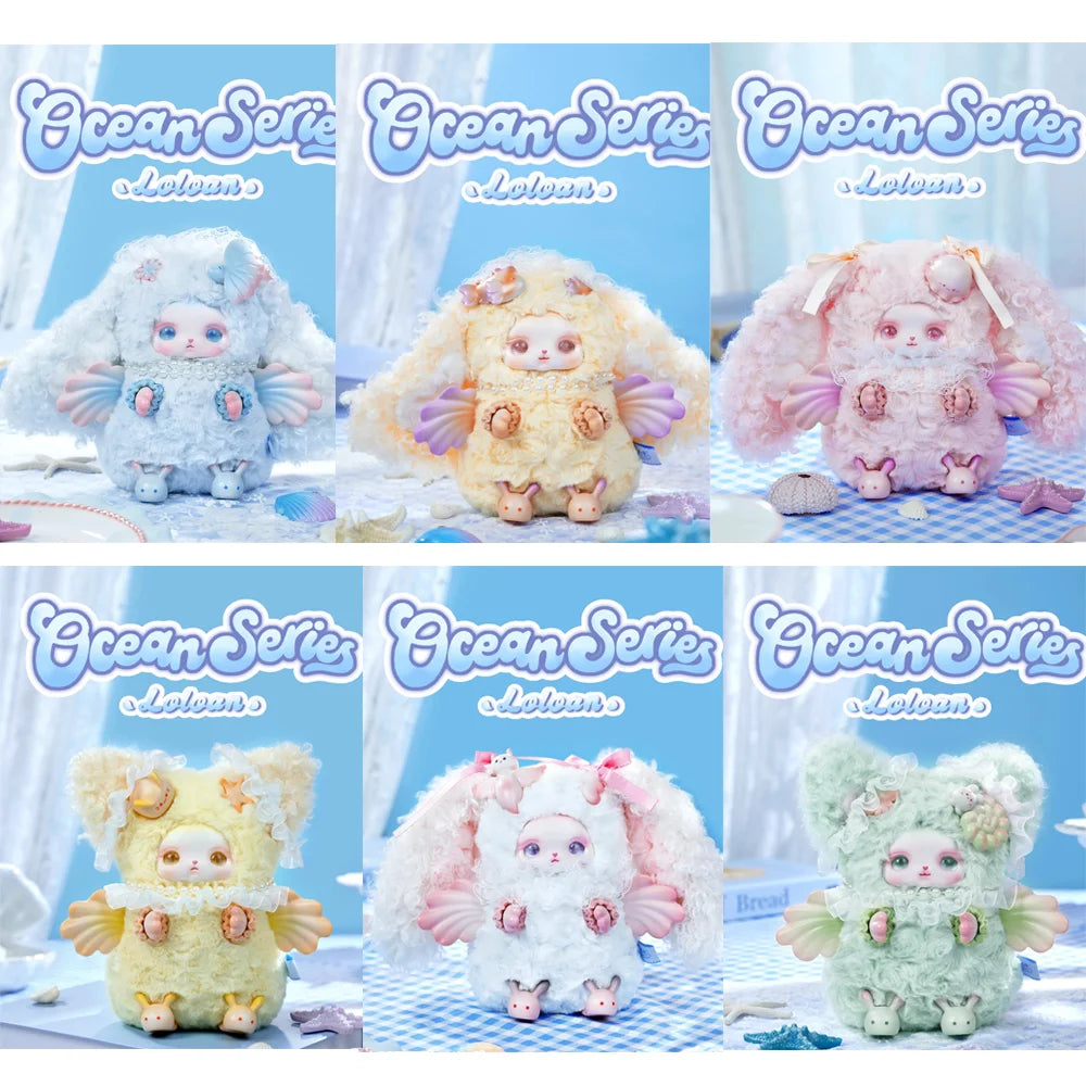 Original Blind Box Loloan Ocean Series Mystery Box Cute Backpack Pendant Room Decor Toy Birthday/Christmas Surprise Gift