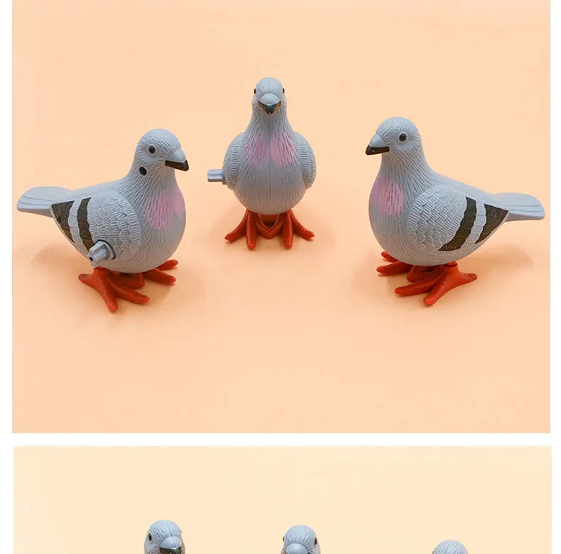 New Kids Clockwork Toy Jumping Pigeon Simulation Animal Cute Winding Will Jump Baby Toys 2-4 Years Old Gift