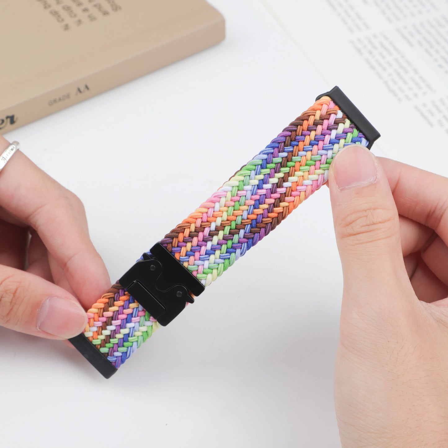 Braided Parachute band for Fitbit Versa 4 3 Sense 2 Strap Accessories replacment nylon belt Bracelet correa Fitbit Versa 4 Strap