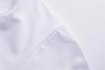 T-shirt imprimé à manches courtes de la série Western Cowboy, tendance et décontracté, polyvalent, longueur standard pour toutes les saisons