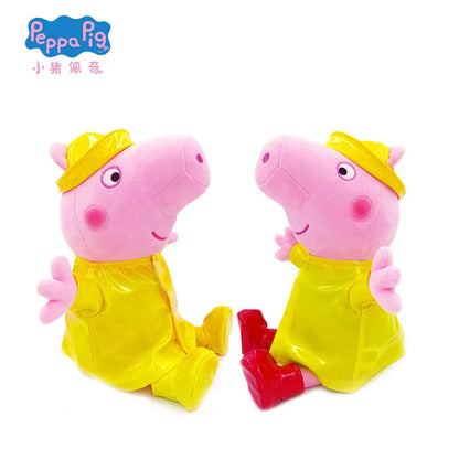 Genuine Peppa Pig Jumping Into Mud Pits George Peppa Cute Cartoon Plush Toy Doll Pillow Ornament Children's Birthday Gift Toy