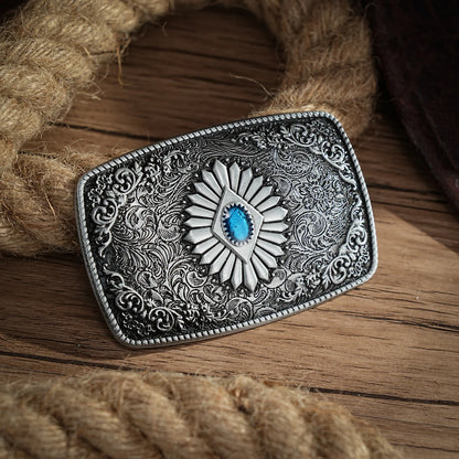 Boucle de ceinture western initiale vintage-Cowboy Rodeo argent grande boucle de ceinture pour hommes femmes