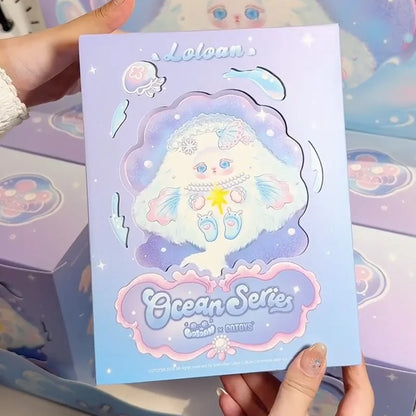 Loloan Ocean Series Vinyl Plush Blind Box Kawaii Sea Animal Anime Doll Surprise Home Decor Toy Gift Cute Mystery Bag