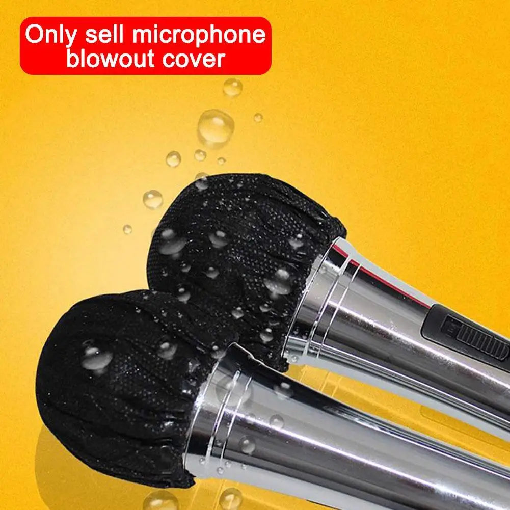 Microphone Hygiene Cover Odor Removal Disposable Disposable Non-woven Windscreen Protective Mic Pad for KTV Karaoke Supplies
