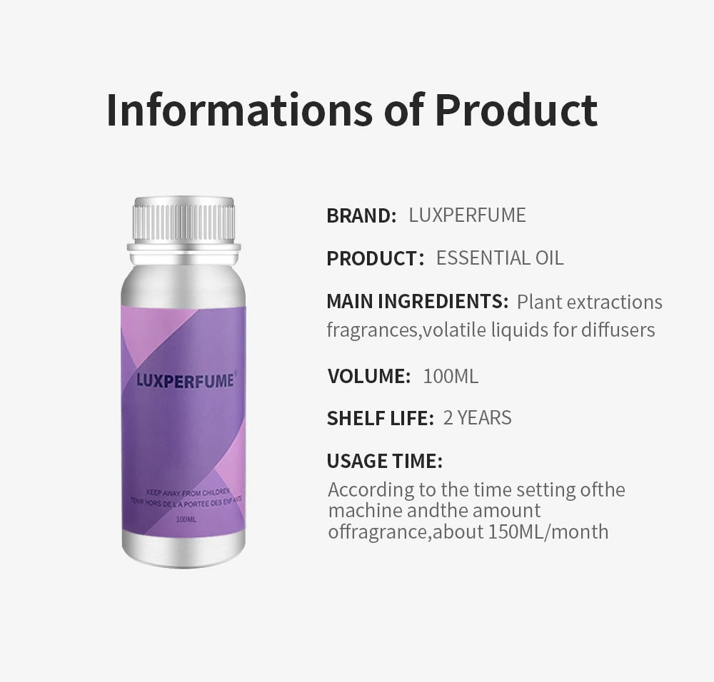 Diffuseur d'huiles essentielles 100 ml, Collection hôtel, Huile aromatique, Désodorisant pour voiture, Parfum, Humidificateur pour la maison et le bureau