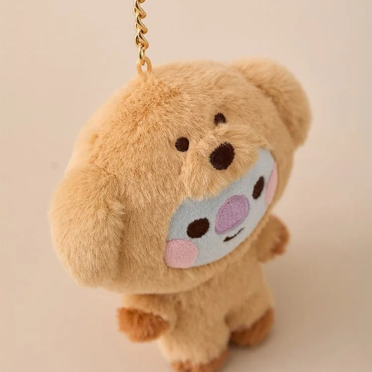 Baby Animal Series Bt21 Cooky Shooky Plush Doll Keychain Pendant Cute Koya Toy Girls Bag Packaging Decoration Collection Gift