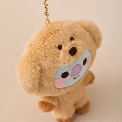 Baby Animal Series Bt21 Cooky Shooky Plush Doll Keychain Pendant Cute Koya Toy Girls Bag Packaging Decoration Collection Gift