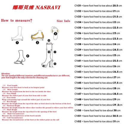 NASBAVI Red Western Cowboy Boots for Women Embroidered Pointed Toe Shoes Knee High Wide Calf Cowgirl Boots